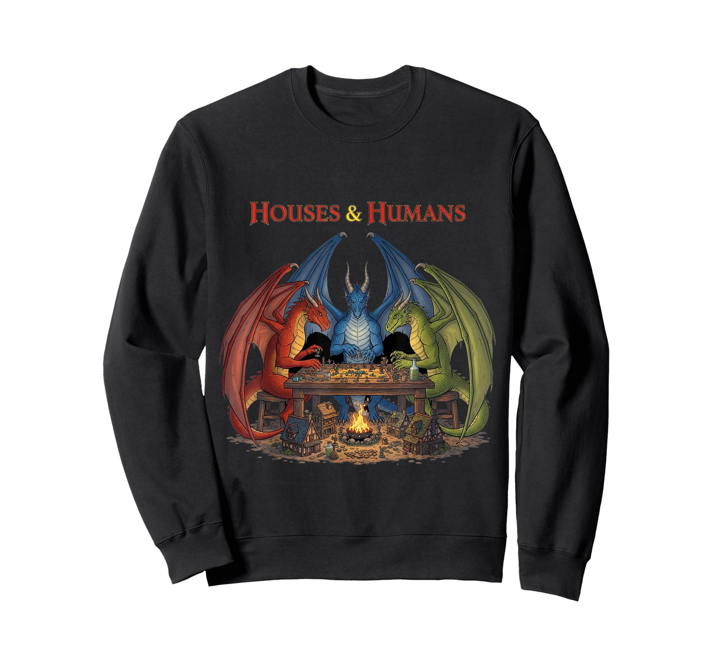Houses and Humans Dragons Funny T-Shirt