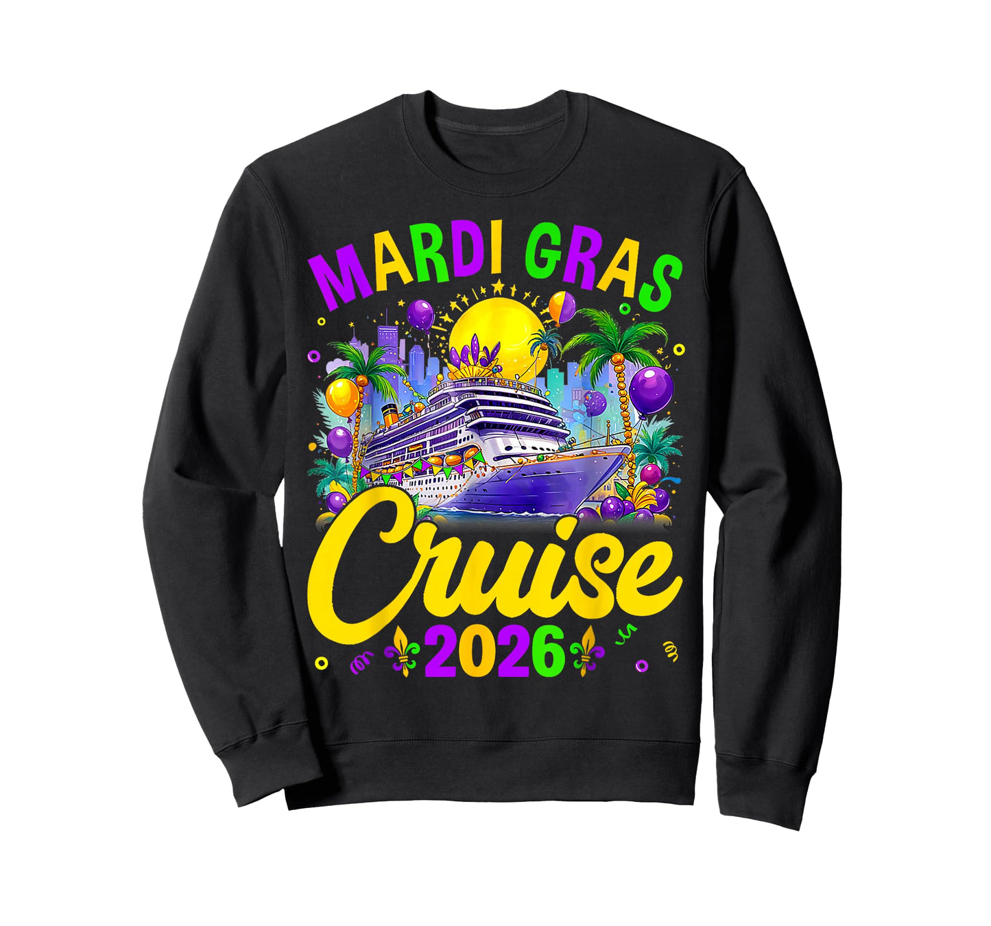 Mardi Gras Carnival Cruise 2026 Family Cruising Mask T-Shirt