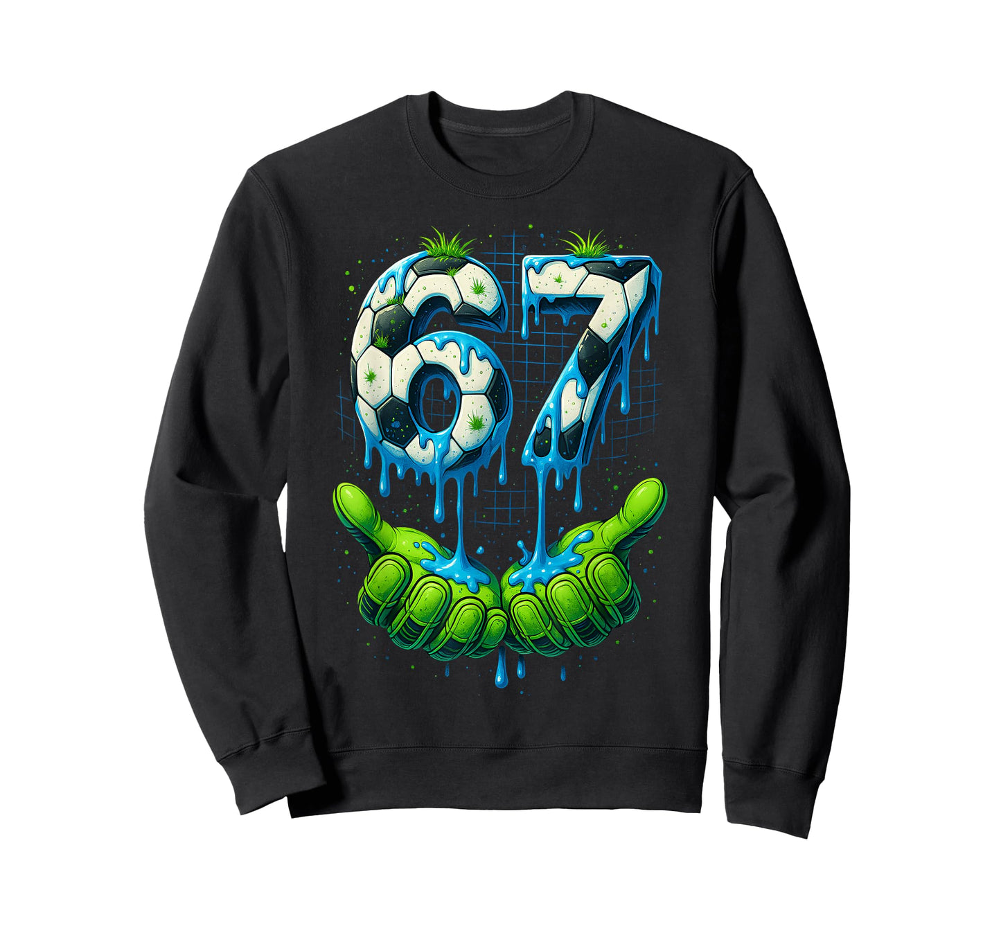 Soccer 67 Six Seven 6 7 Funny Gen Alpha Meme Drip Boys Kids T-Shirt