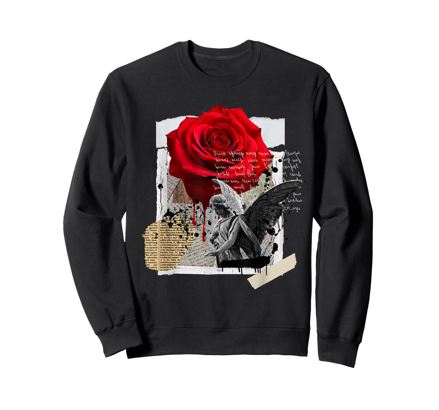 Streetwear Graphic Dark Floral Urban Aesthetic, Mens Fashion T-Shirt
