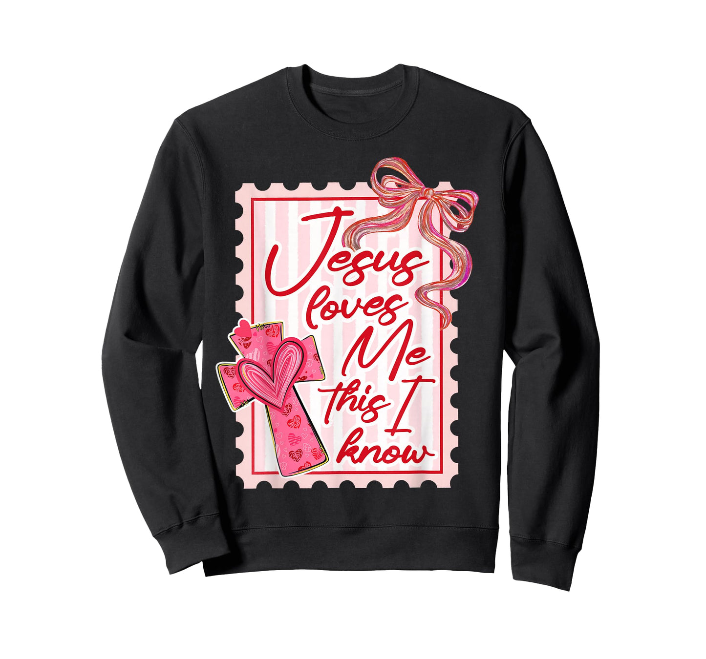 Jesus Loves Me This I Know God Religious Christian Valentine T-Shirt