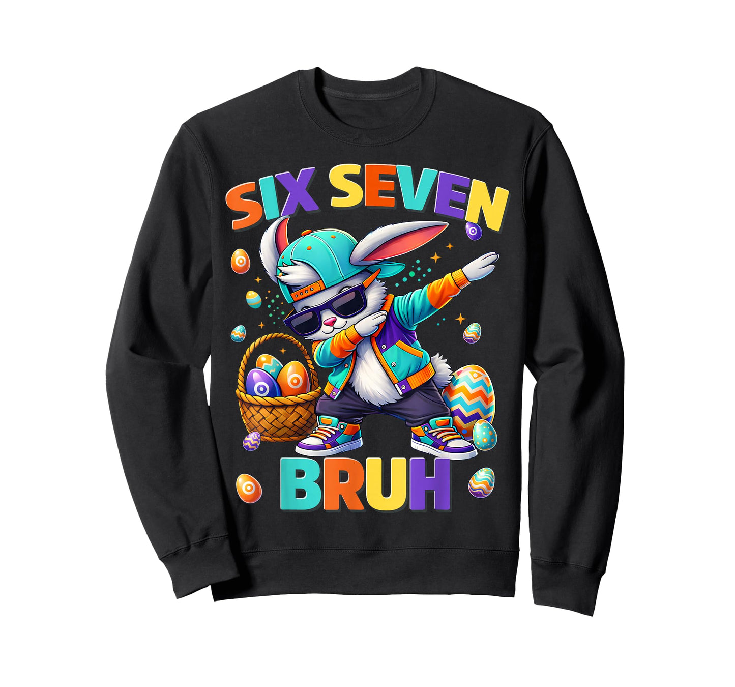 Bruh Happy Easter Bunny Dabbing Rabbit Men Boy Kid T-Shirt