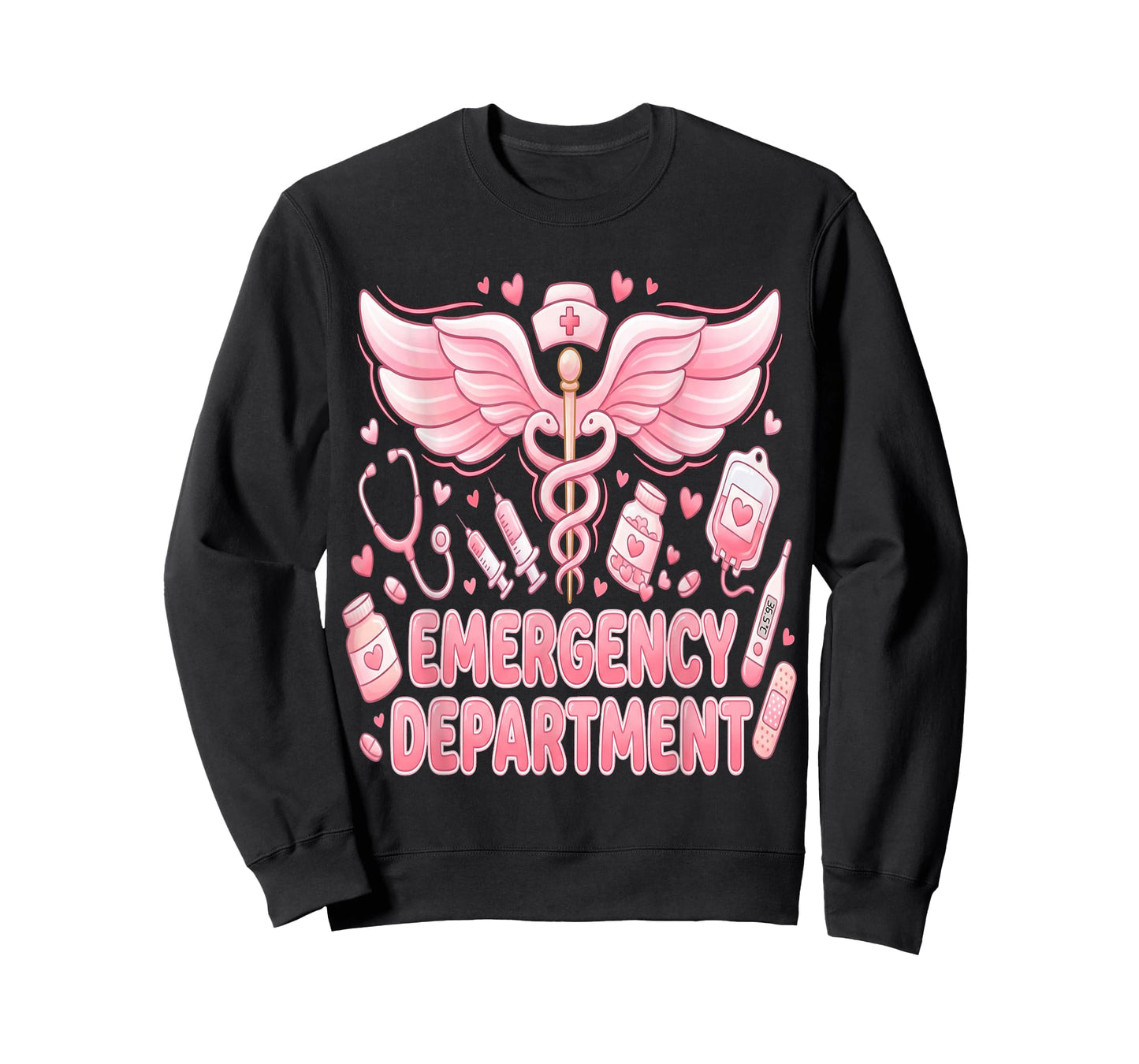 Cute Emergency Department Valentine ER Valentines Nurse T-Shirt