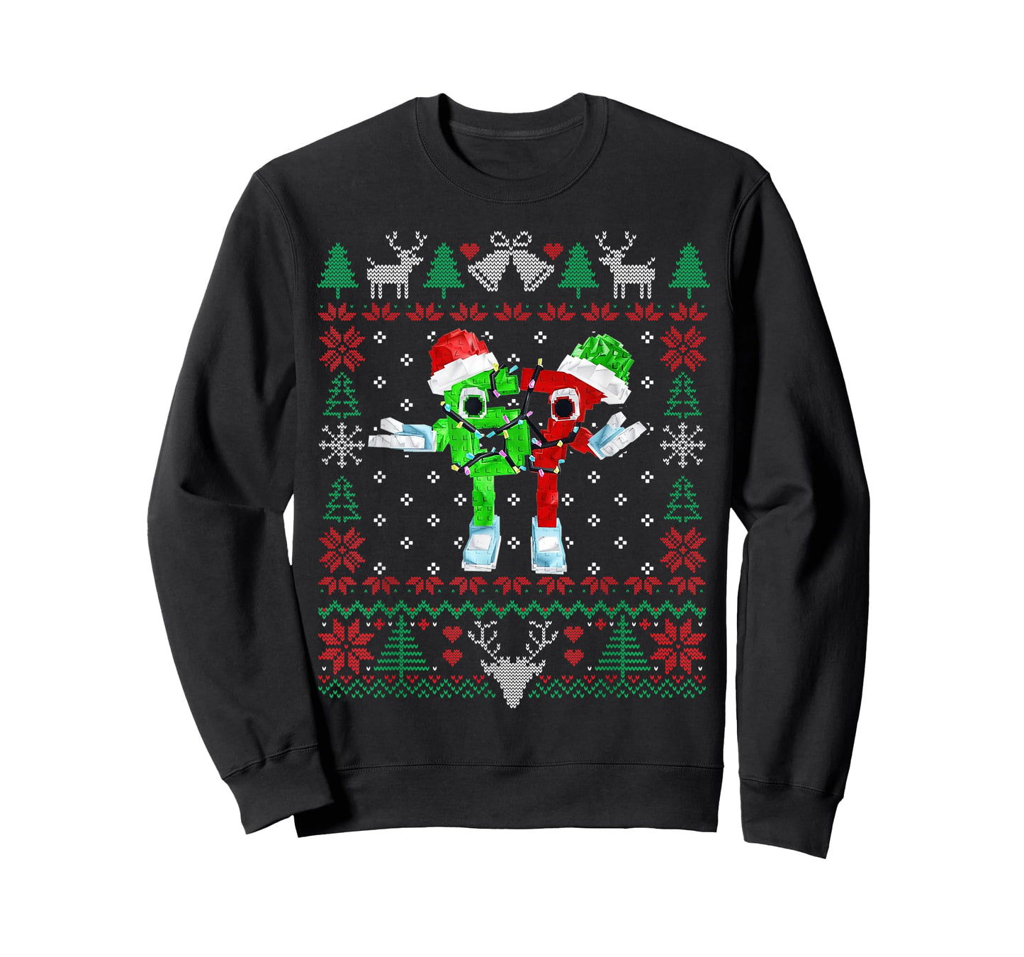 Funny Festive 67 Six Seven Brainrot Ugly Xmas Sweater T-Shirt