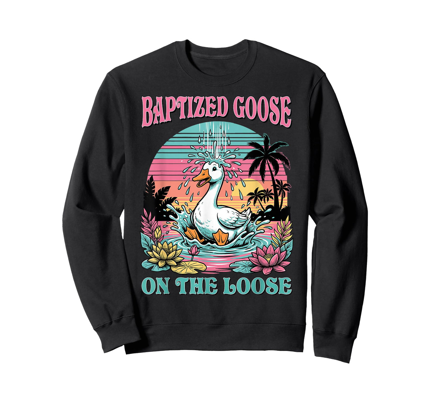 Christian Silly Goose Getting Baptized Funny Baptism T-Shirt