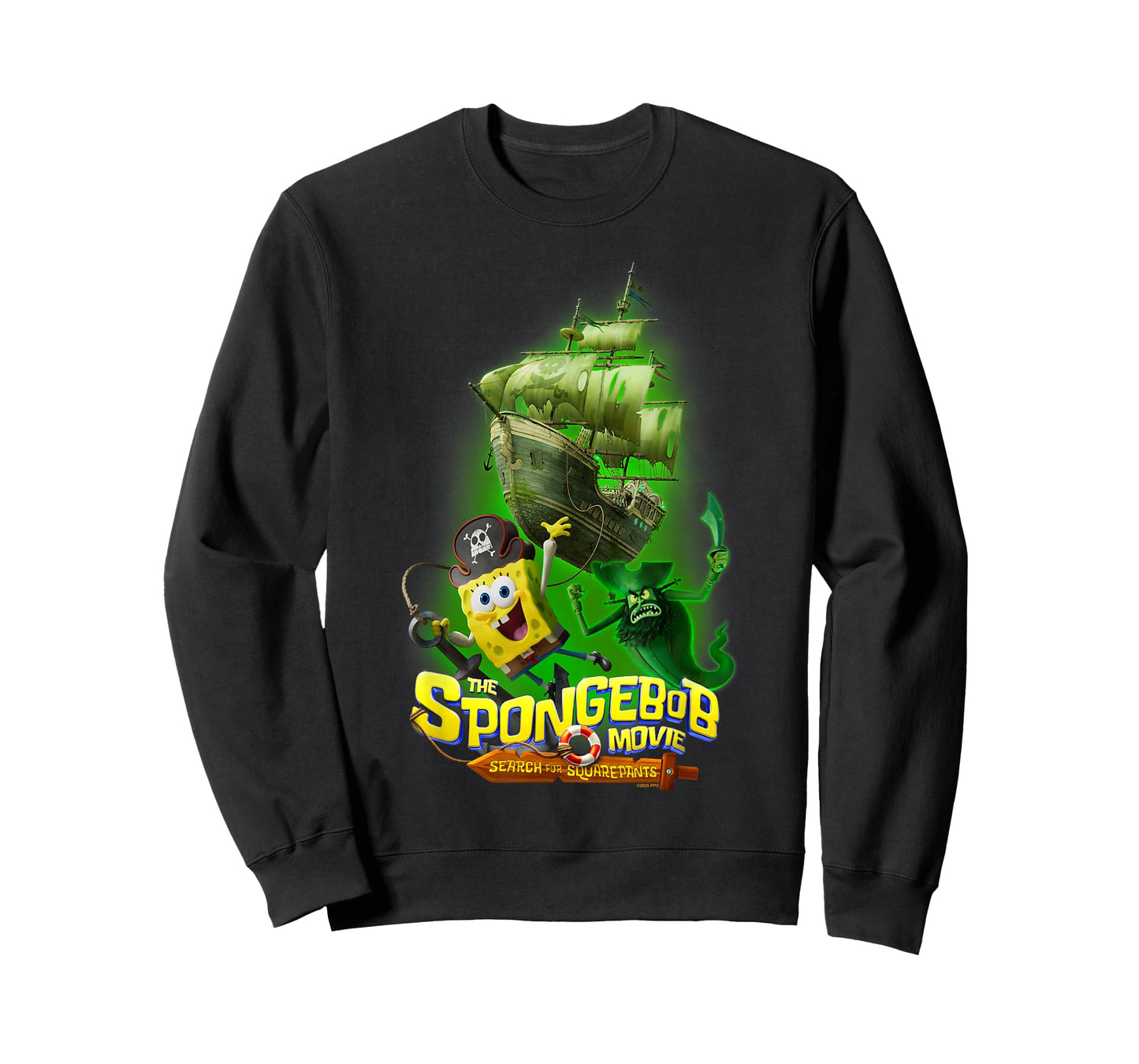The Spongebob Movie: Search for Squarepants Dutchman Green T-Shirt