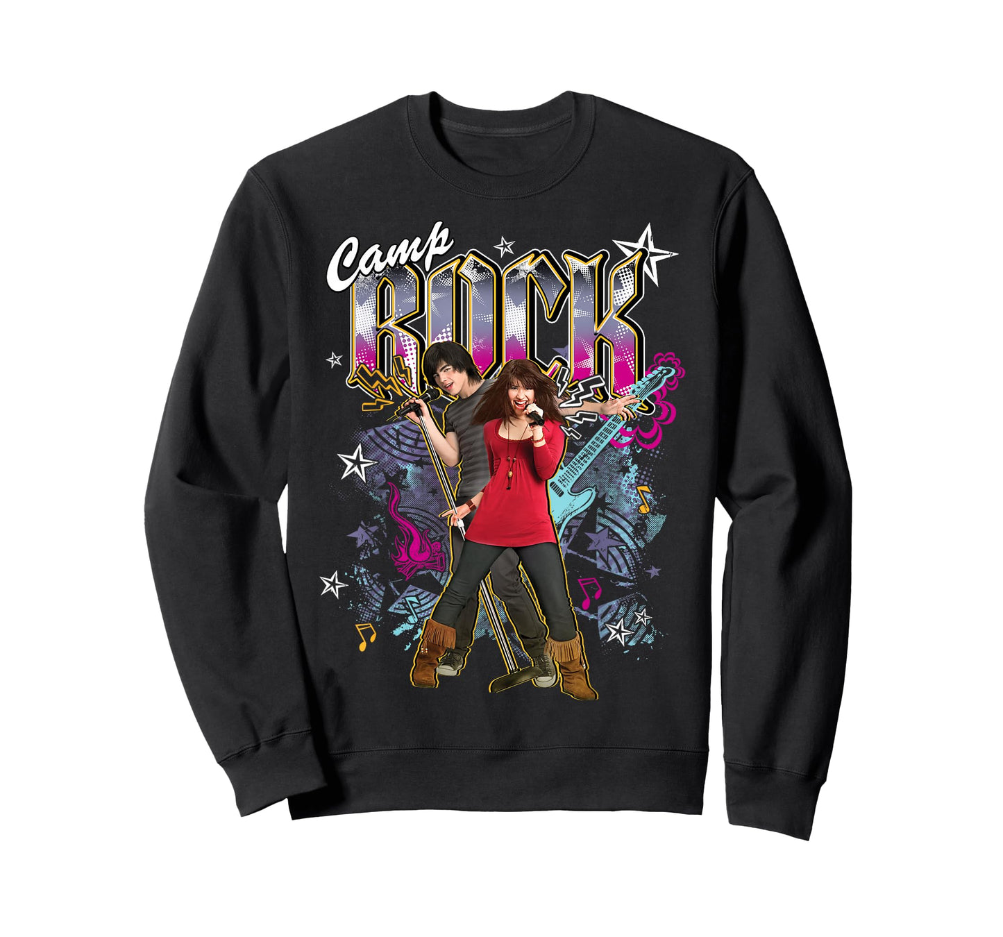 Disney Camp Rock Shane and Mitchie Y2K Montage Poster T-Shirt