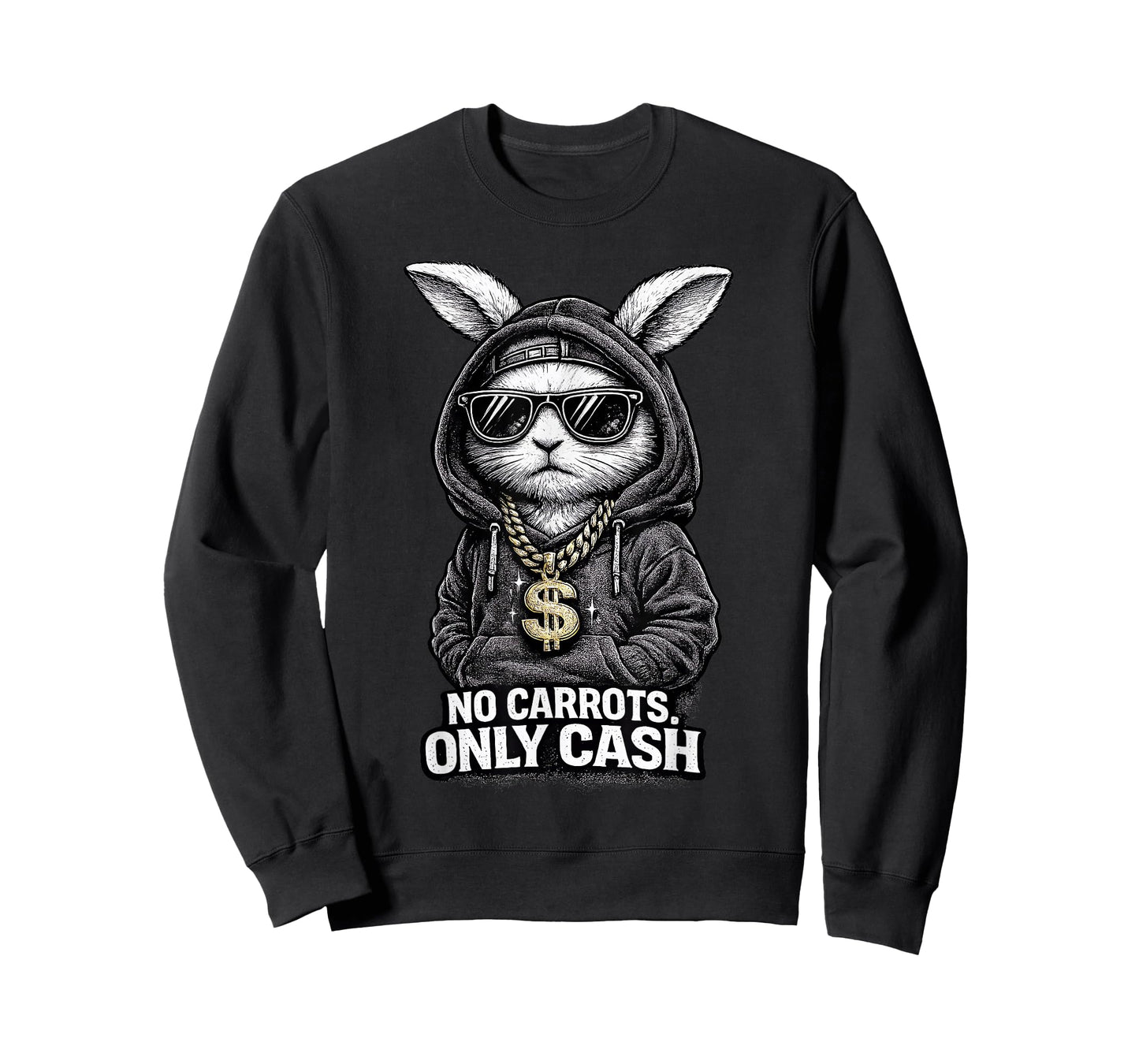 Funny Easter Bunny Shirt for Men Streetwear Hip Hop Rabbit T-Shirt