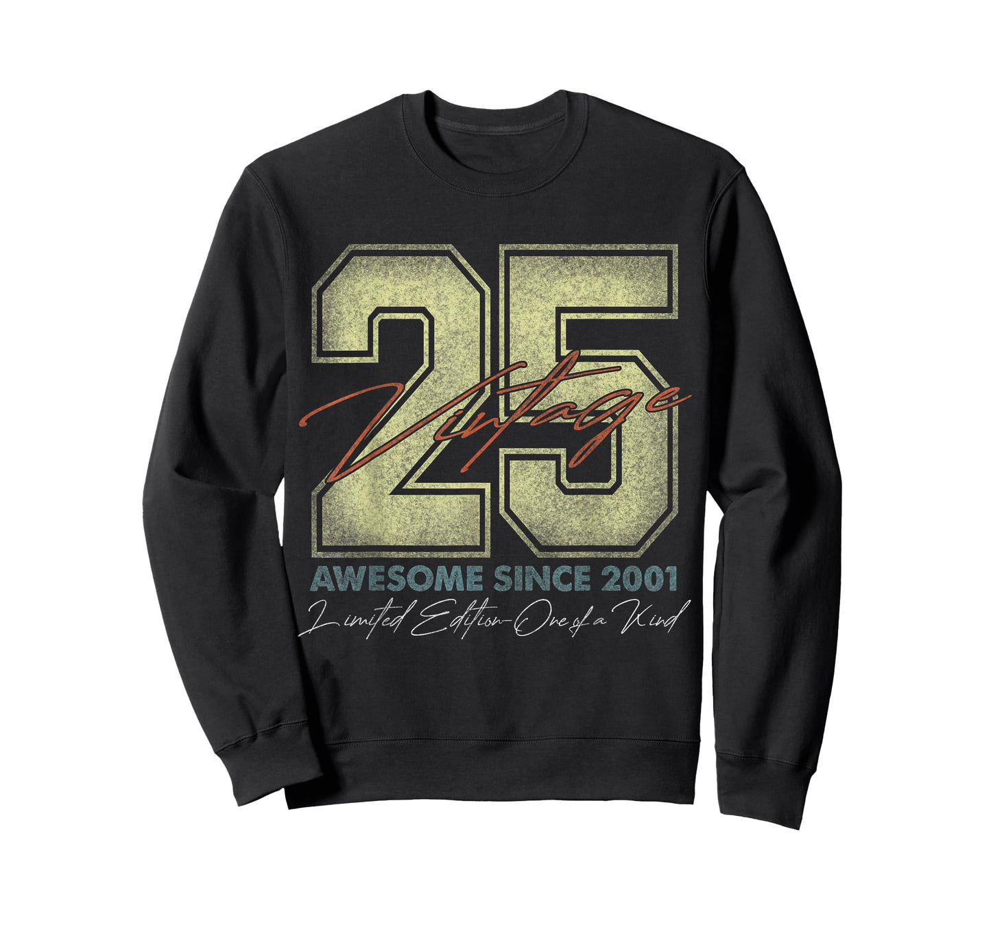 25 Year Old Gifts Vintage 2001 Limited Edition 25th Birthday T-Shirt