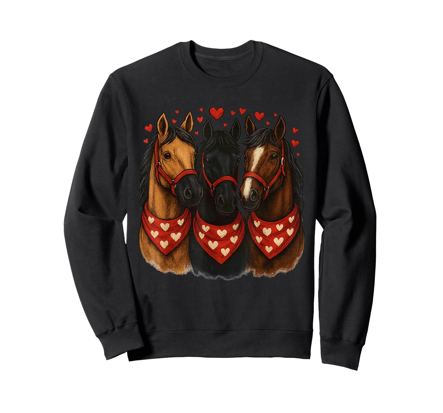 Horse Valentine Valentines Day Cute Horse for Women Girls T-Shirt