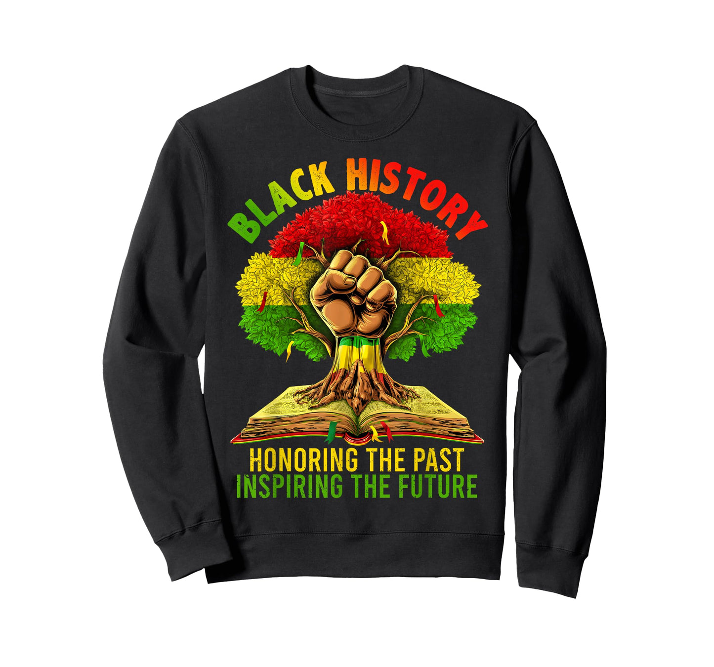 Black History Inspiring The Future African Tree Fist T-Shirt