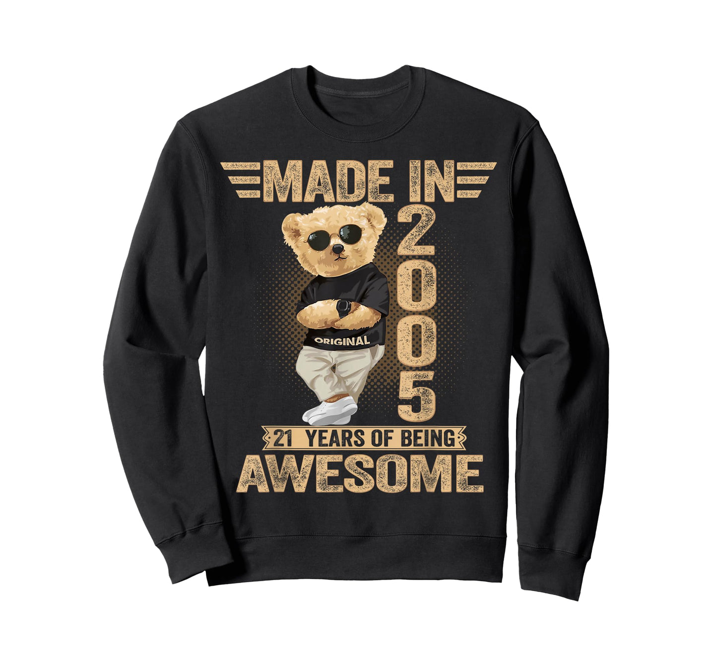 21 Year Old Made in 2005 Teddy Bear 21th Birthday Men Women T-Shirt