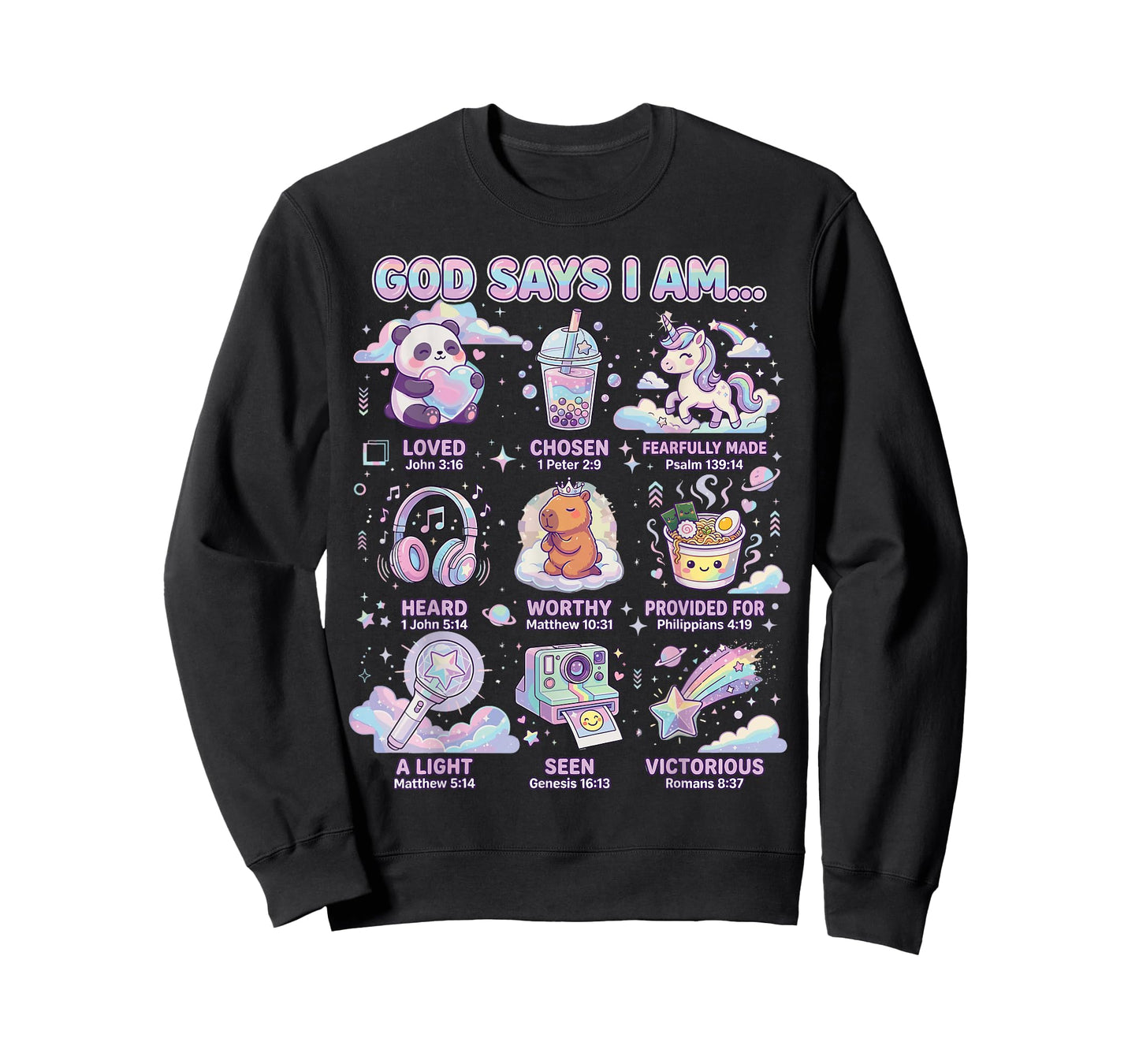 God Says I Am Bible Verses for Christian Girl T-Shirt