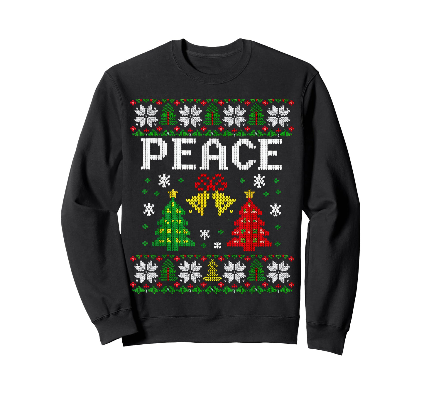 Peace I Come in Peace Couple Matching Ugly Christmas Sweater T-Shirt