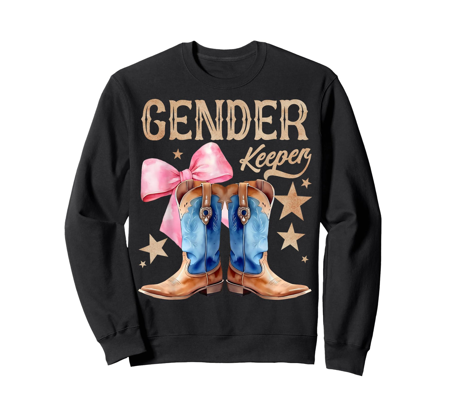 Boots Or Bows Keeper of The Gender Reveal Family Matching T-Shirt