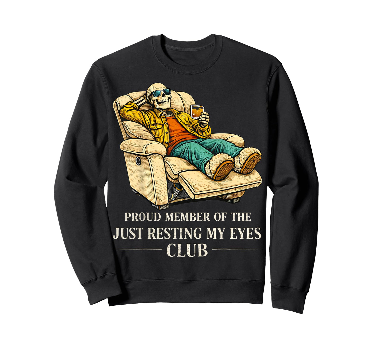 Proud Member of The Just Resting My Eyes Club Funny Dad T-Shirt