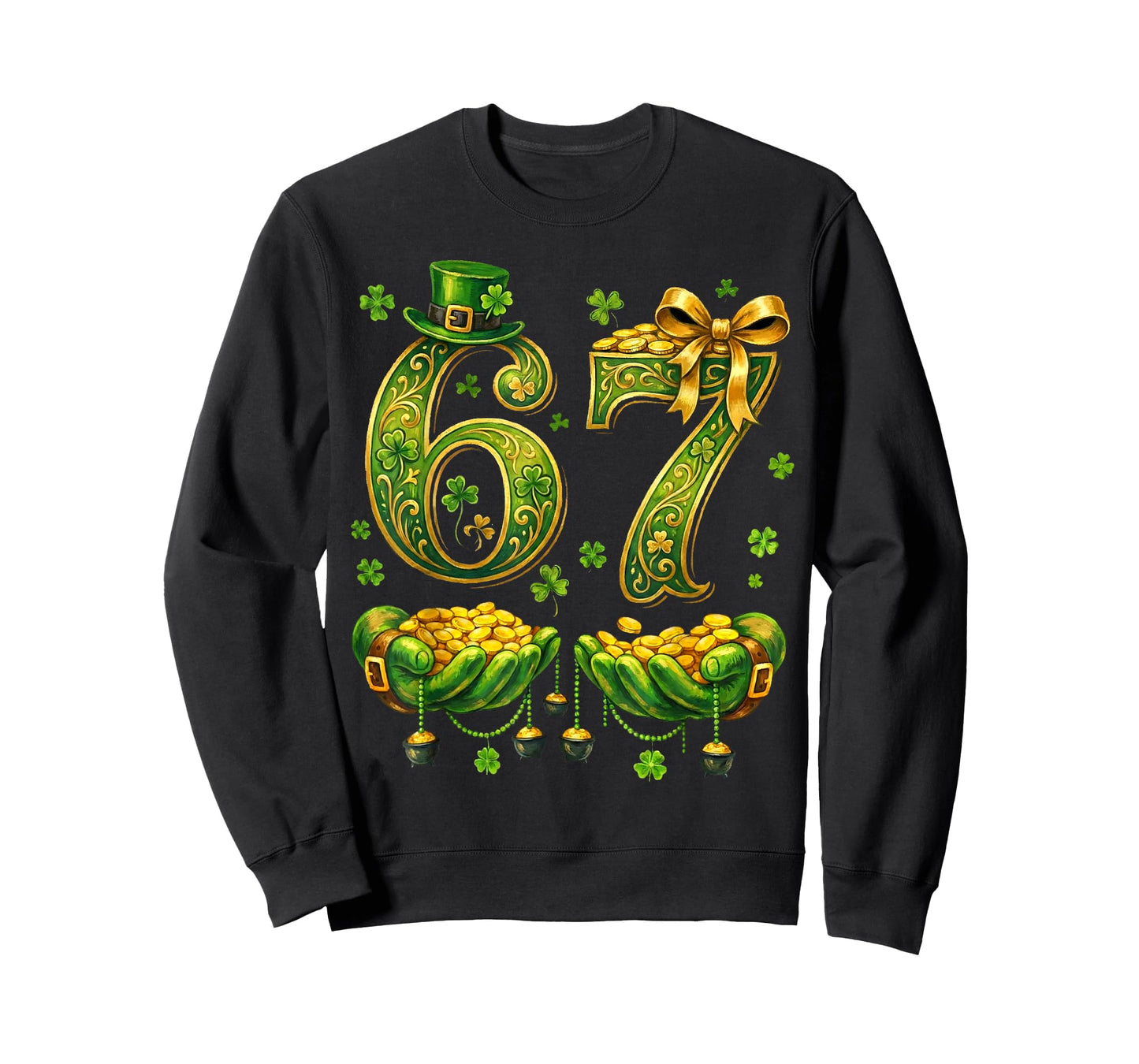 6 7 St. Patricks Day Six Seven Meme T-Shirt