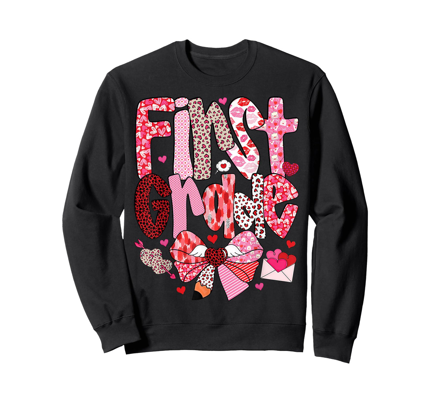 First Grade Teacher Valentine Design for Classroom Fun T-Shirt