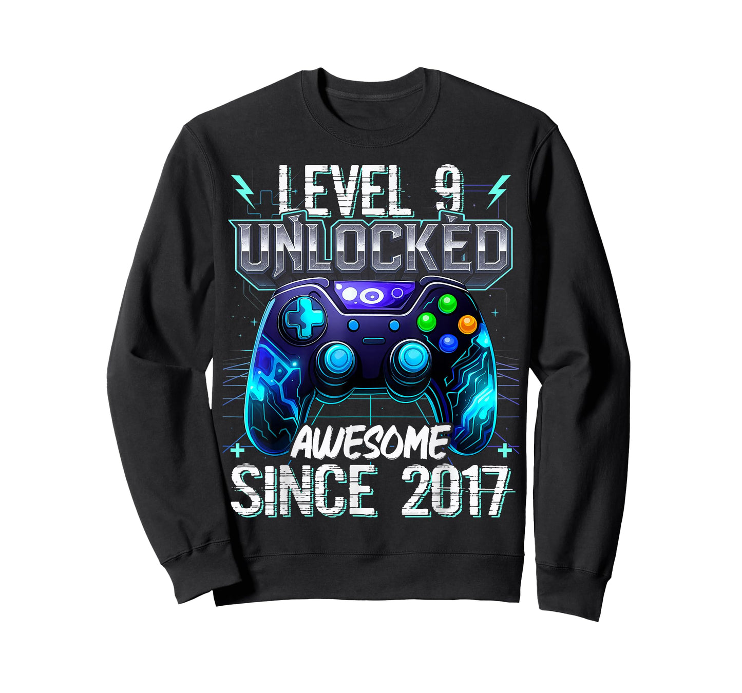 9th Birthday Boy Level 9 Gamer 9 Year Video Game Party T-Shirt