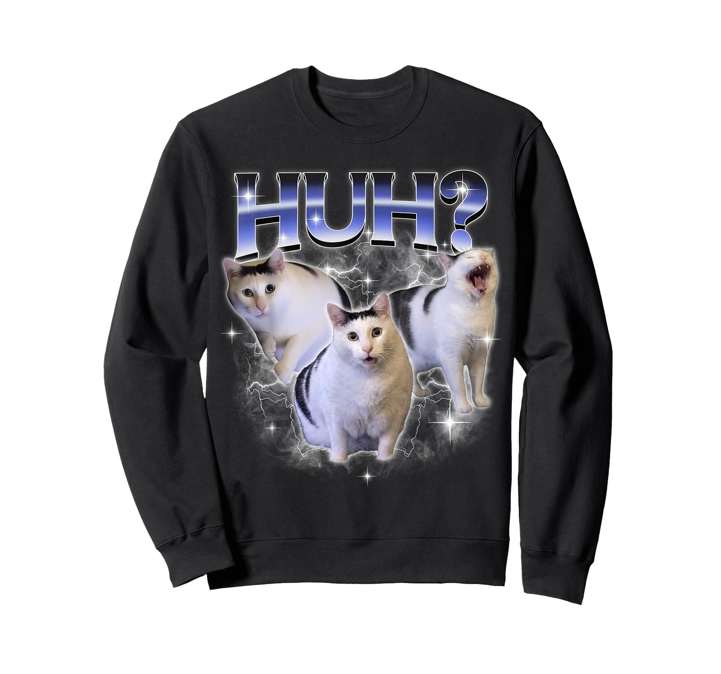 Funny Huh Cat Dank Meme Unhinged Stupid Silly Huh Cat Meme T-Shirt