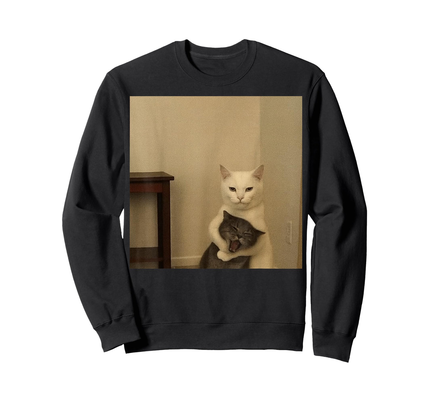 A cat Choking Another cat Meme T-Shirt