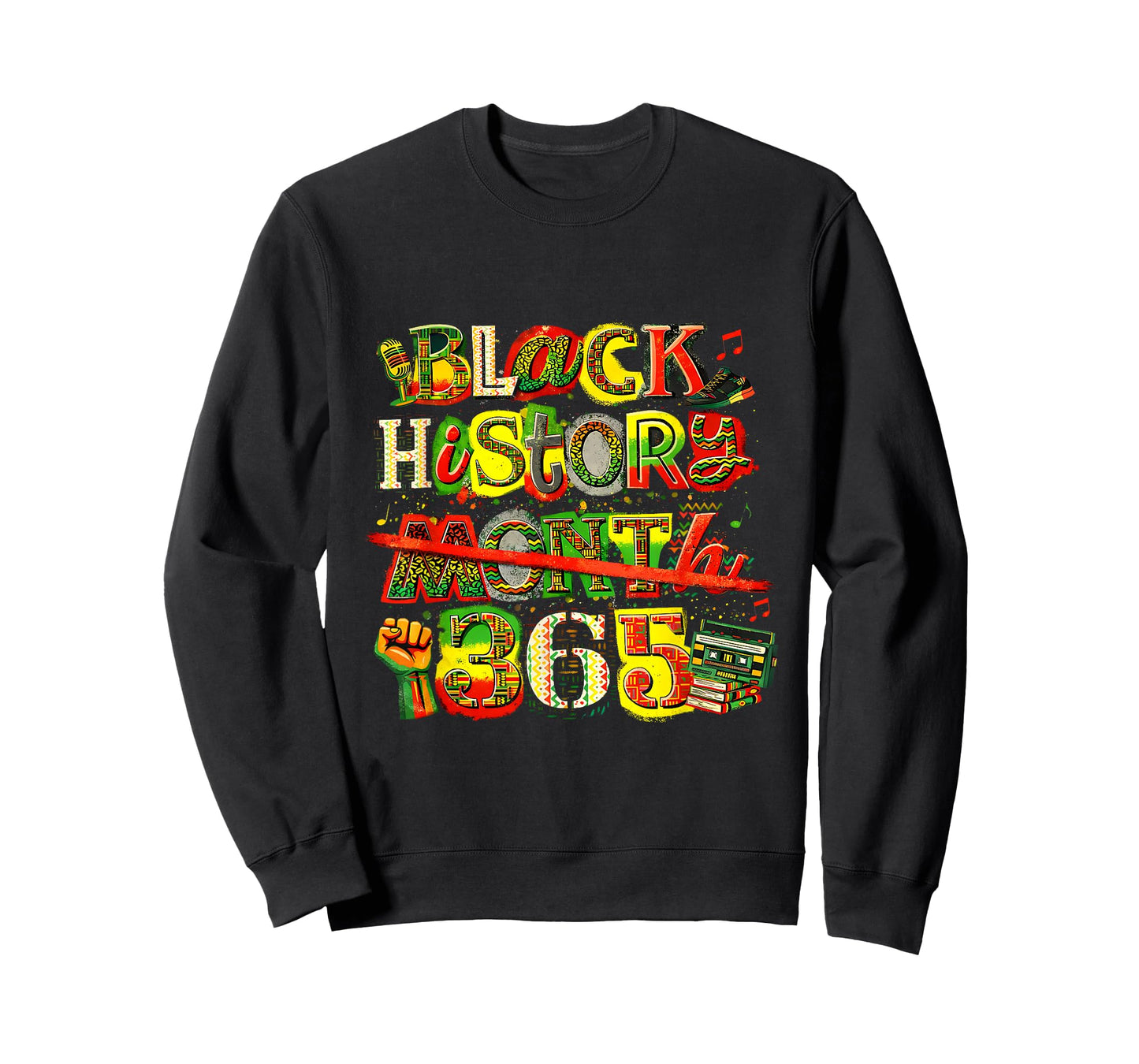 Black History Month 365 Retro Cultural Pride T-Shirt