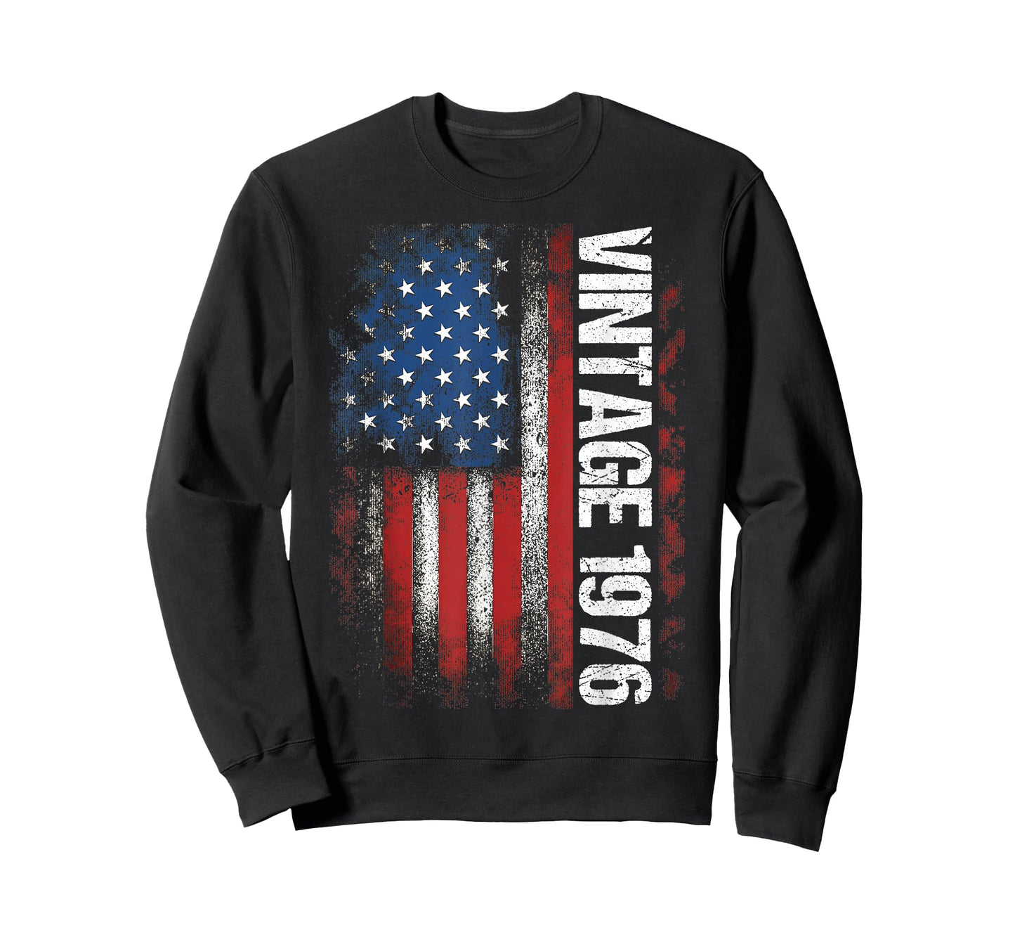 Vintage 1976 50th Birthday Gifts 50 Years Old American Flag T-Shirt