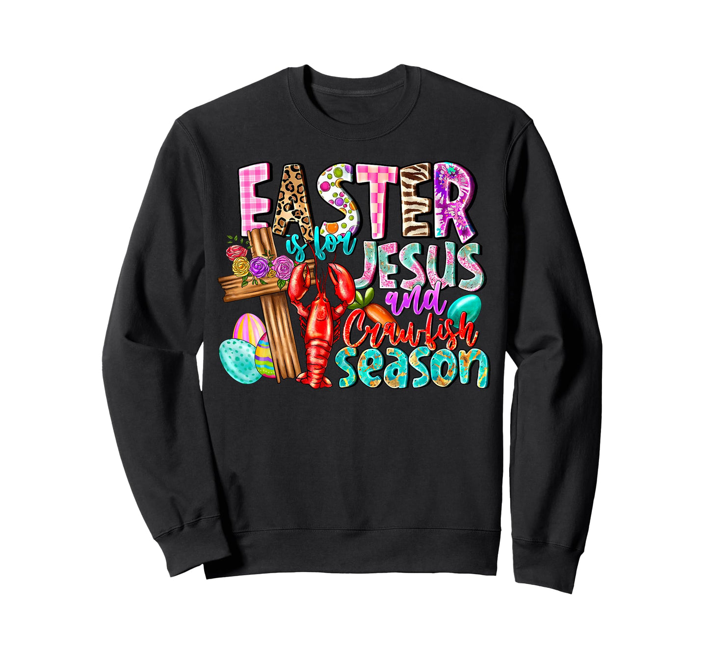 Easter is for Jesus and Crawfish Season Religious Christian T-Shirt