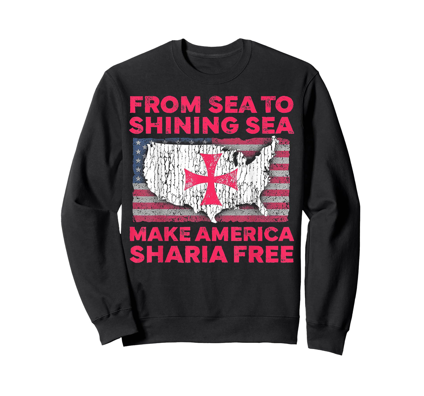 from Sea to Shining Sea Make America Sharia Free T-Shirt