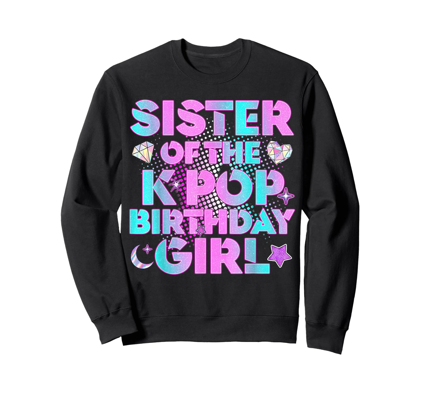 Sis of The K-Pop Birthday Girl Matching Family Big Sis Kids T-Shirt