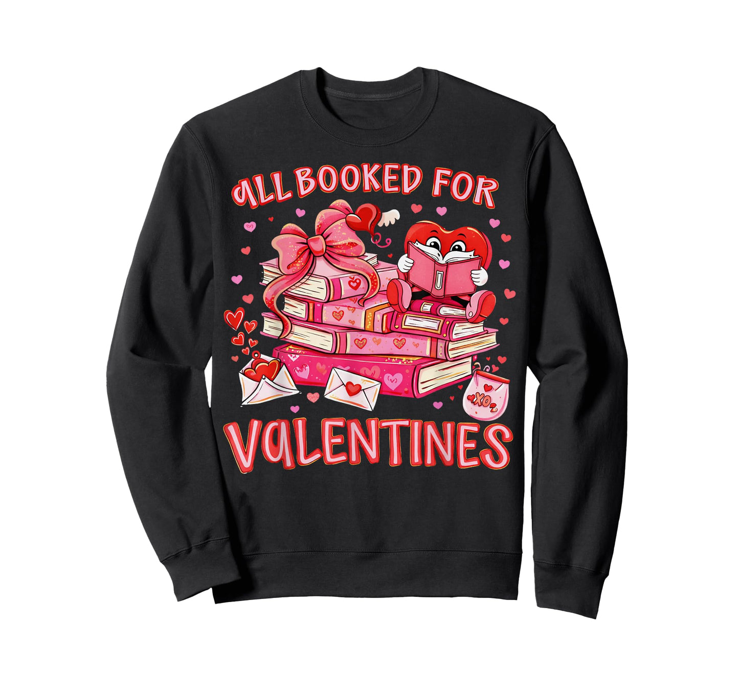 All Booked for Valentine Coquette Bow Girl Women Teacher T-Shirt