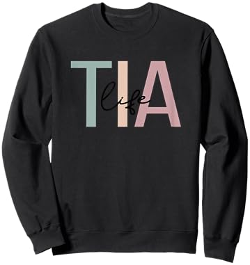 Tia Life Tia Grandma Boho Tia Grandmother Sweatshirt - Sweatshirt | Black