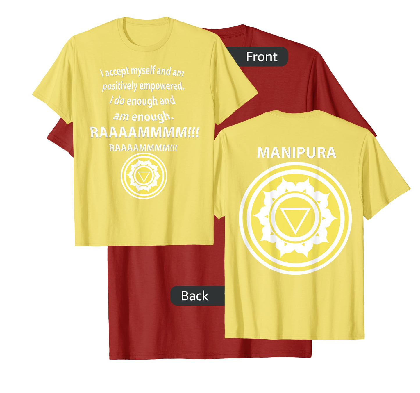 SOLAR PLEXUS CHAKRA MANIPURA T-shirt Tantra Yoga MEDITATION