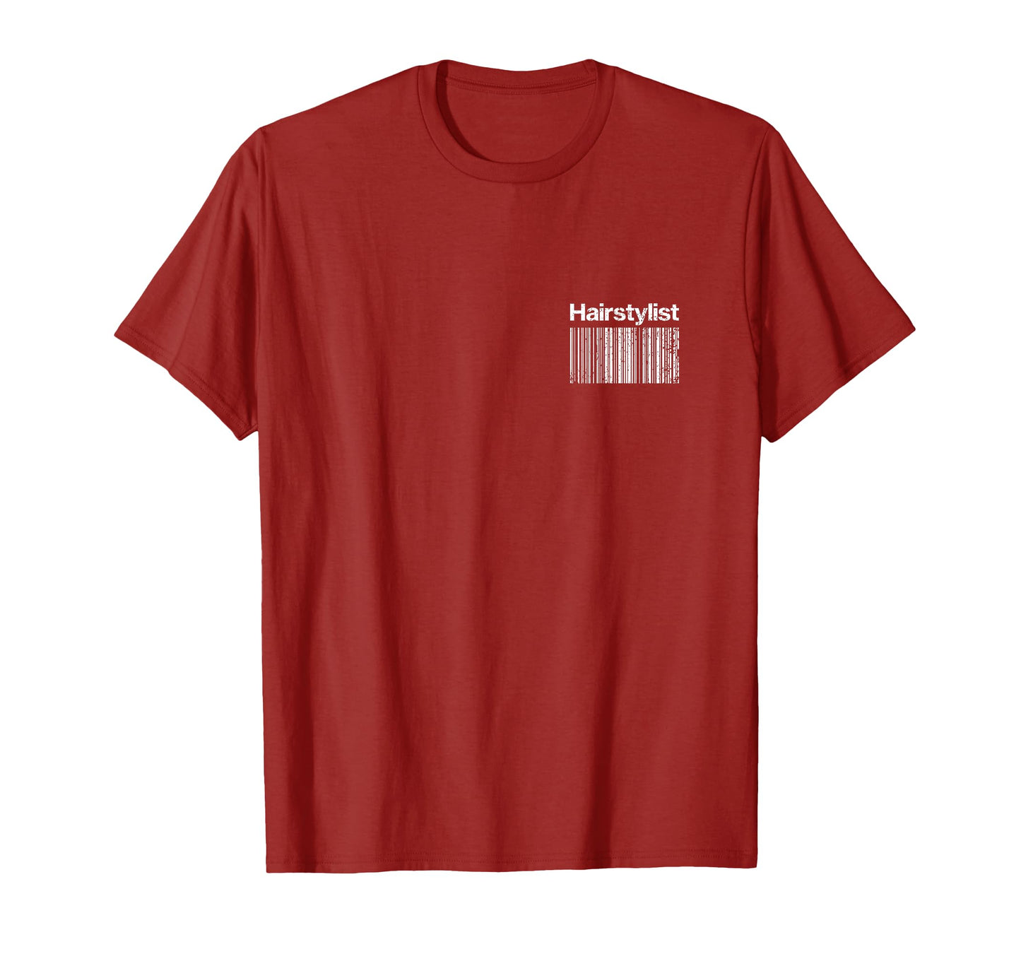 Vintage Hairstylist BACK Barcode Hair Stylist T-Shirt
