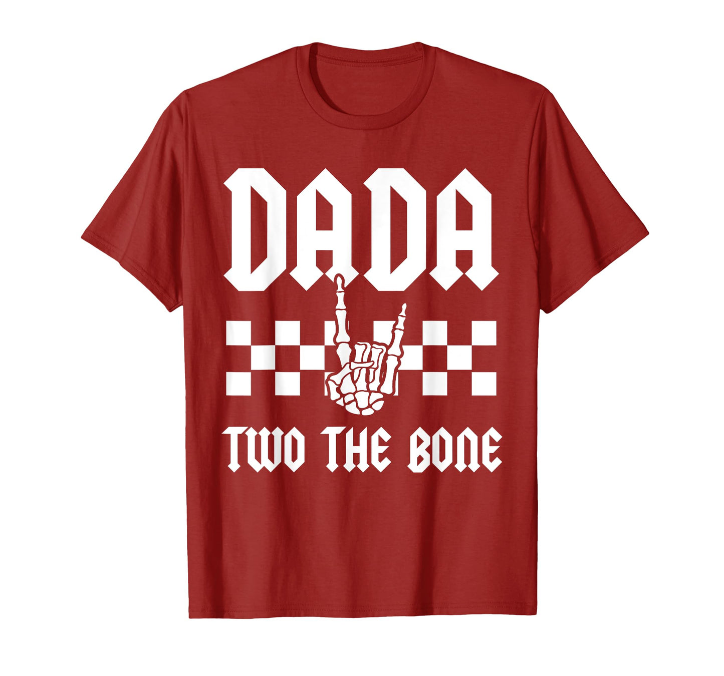 Dada Two The Bone Skeleton Hand 2nd Birthday Boy Girl T-Shirt