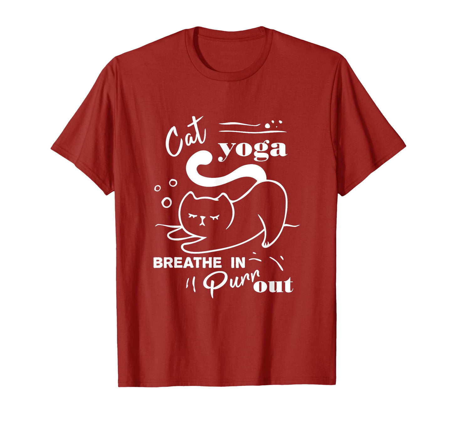 Cat Yoga Shirt Breathe In Purr Out T-Shirt