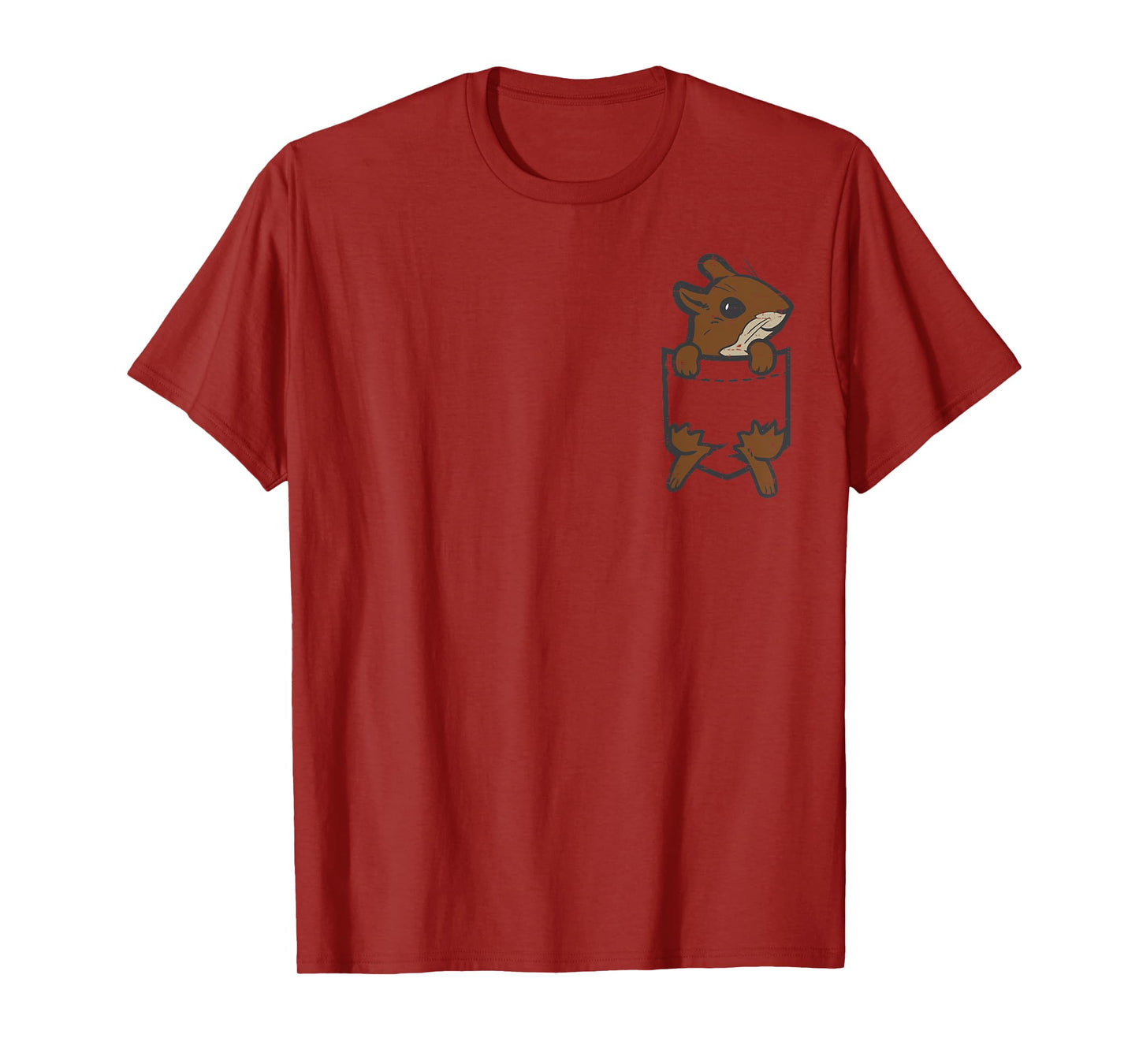 Squirrel Feet Out Pocket Cute Animal Men Women Kids Toddlers T-Shirt