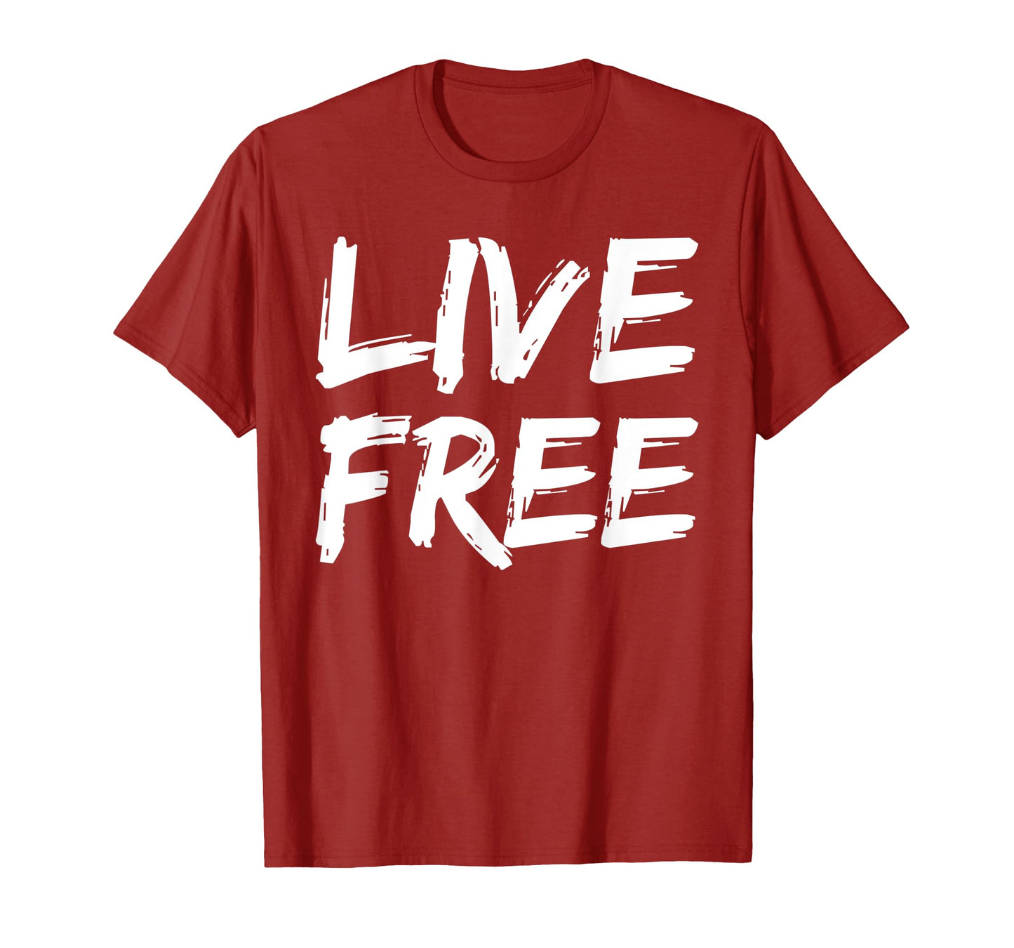 Christian Quote for Men Freedom in Christ Saying Live Free T-Shirt