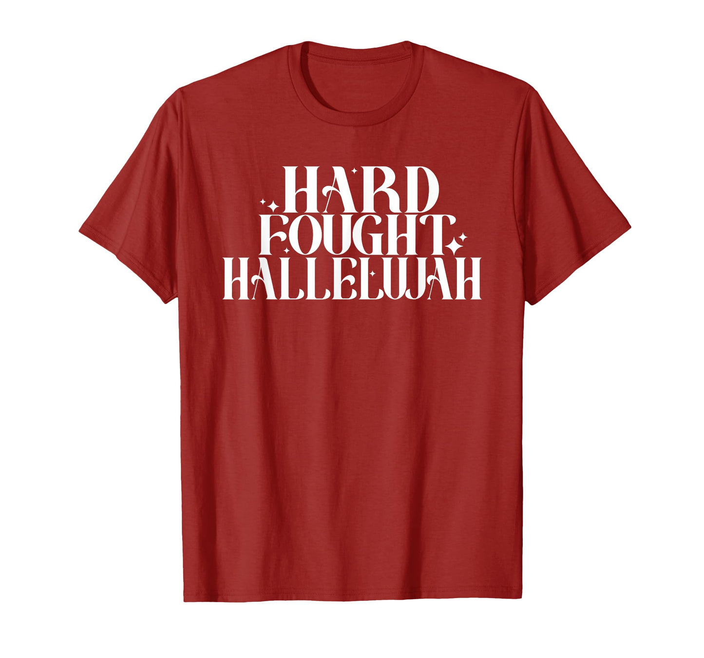 Hard Fought Hallelujah, Retro Christian Worship Bible Verse T-Shirt
