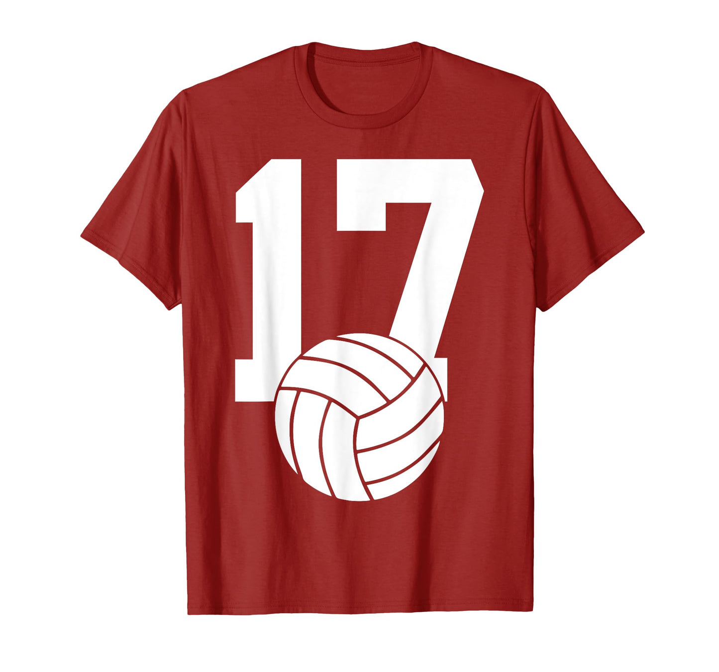 NUMBER 17 VOLLEYBALL 17TH BIRTHDAY T-Shirt