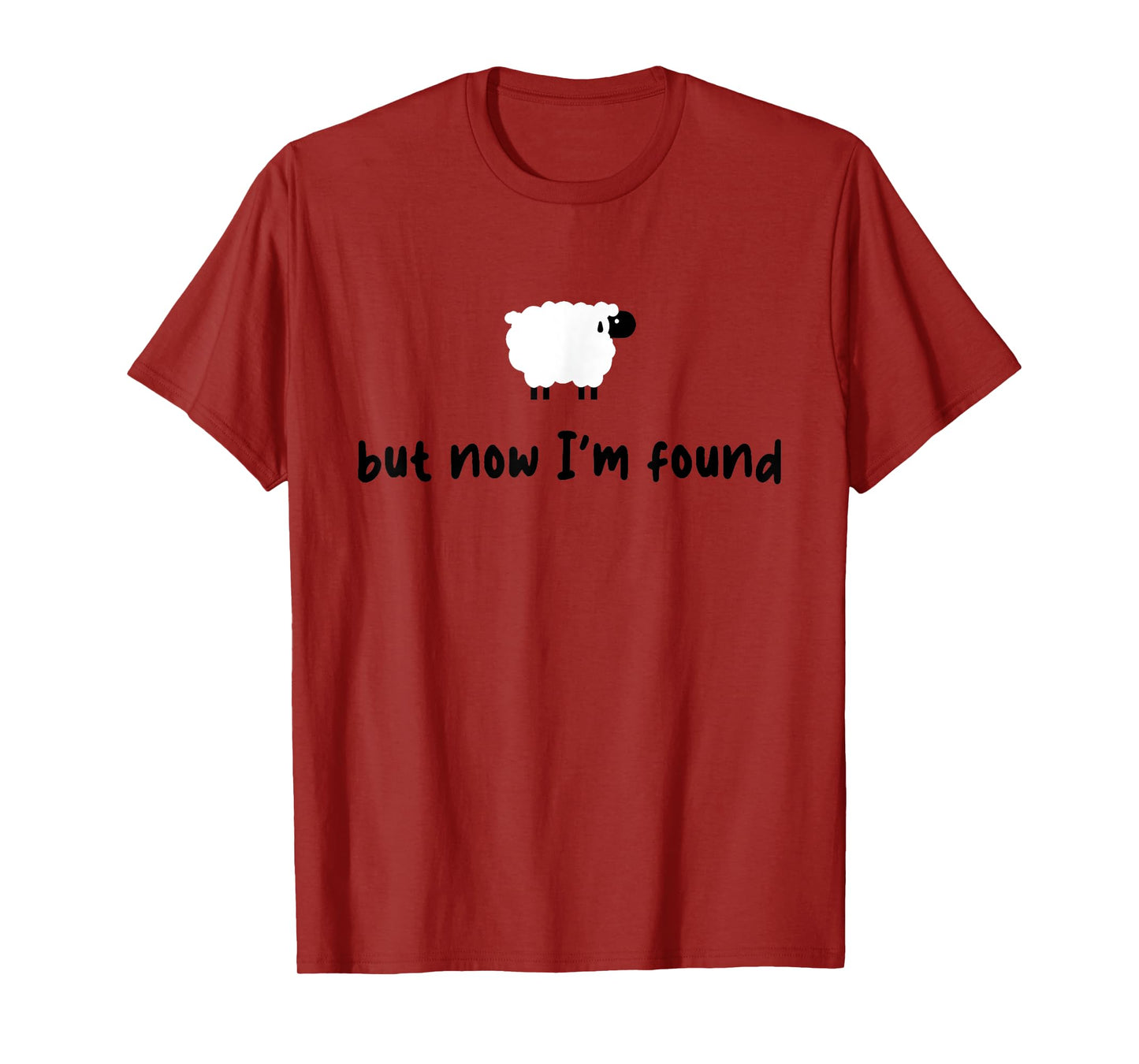Vintage Retro Sheep But Now I'm Found Funny Saying Quote T-Shirt