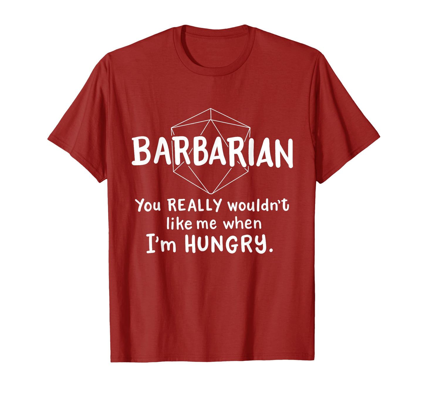 Barbarian Funny Character Joke Roleplaying Games RPG Gamer T-Shirt