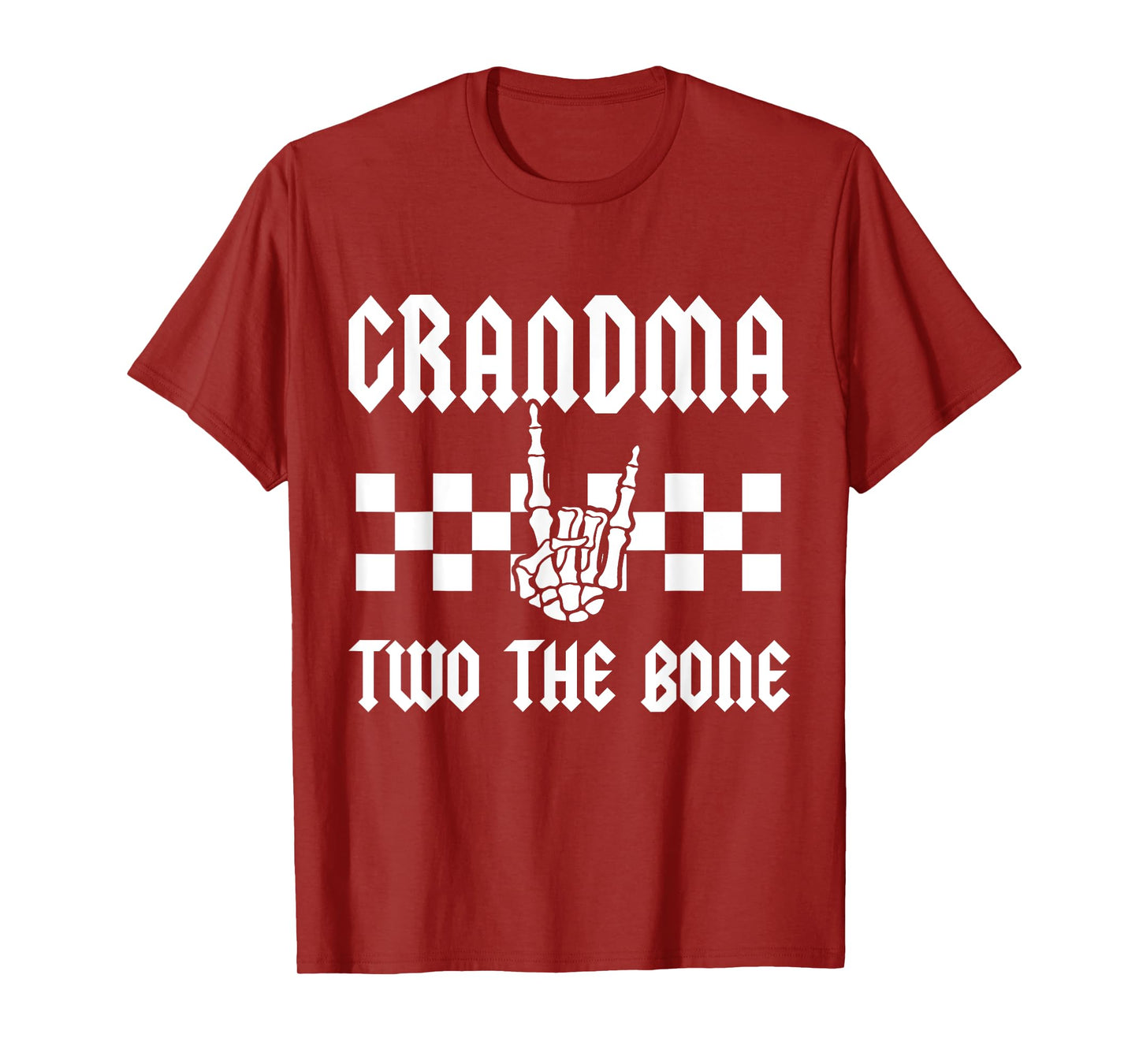 Grandma Two The Bone Skeleton Hand 2nd Birthday Boy Girl T-Shirt