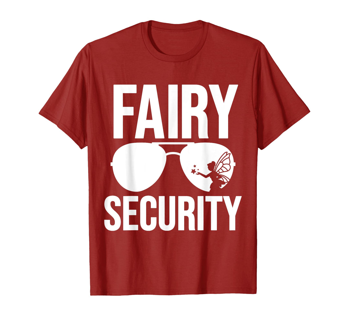 Fairy Security Birthday Family Halloween Costume Dad Mom T-Shirt