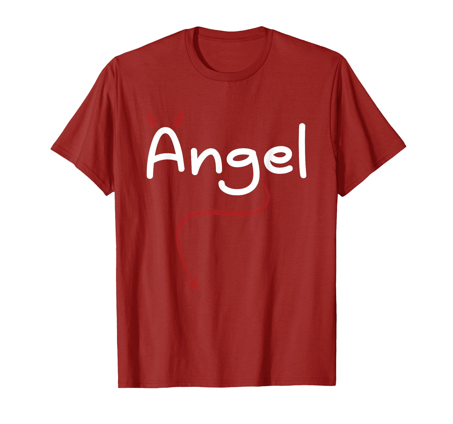 Carnival Costume Devil Angel Couple Love Funny Angel T-Shirt