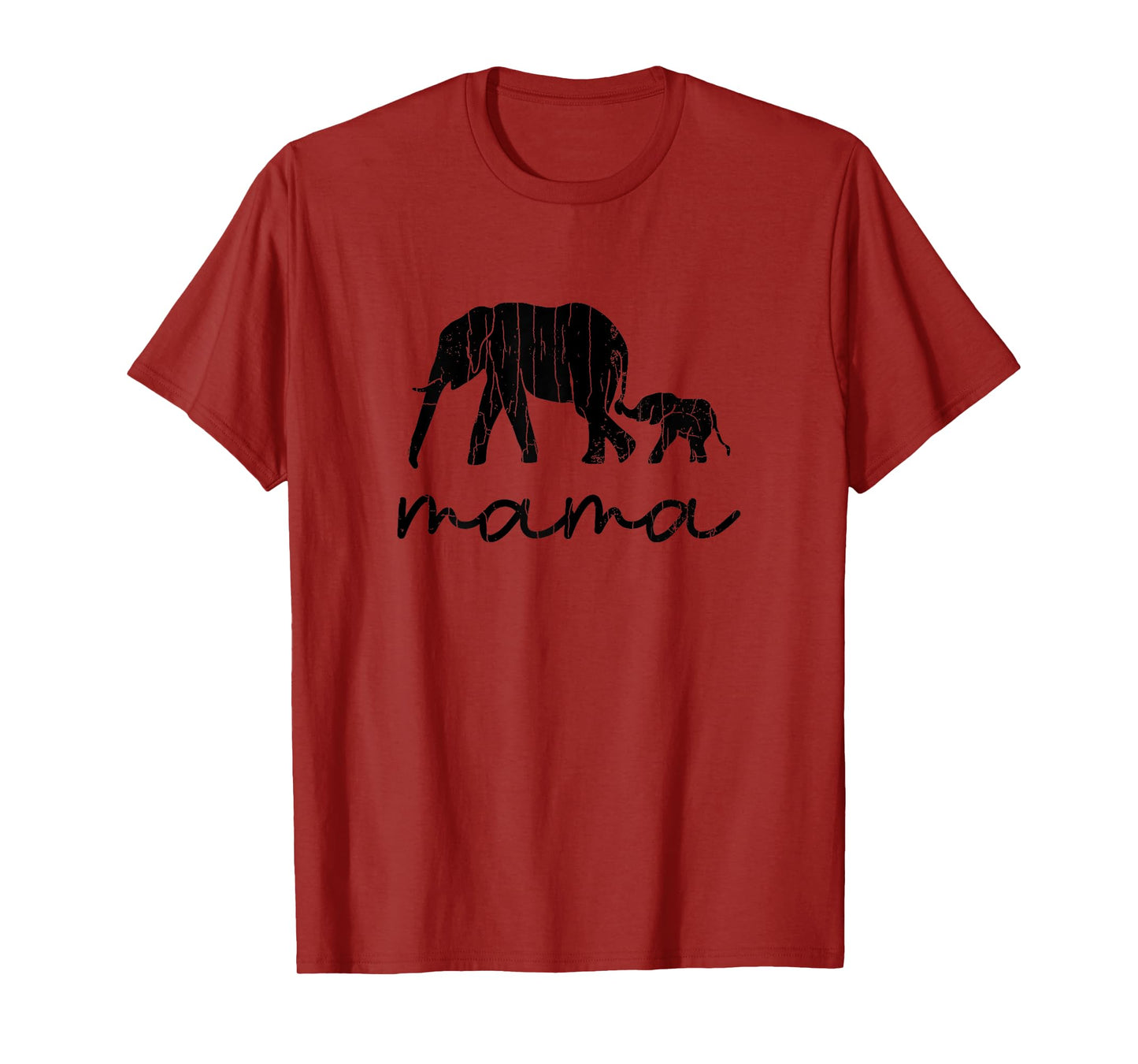 Mama Elephant Funny Elephants Lover Mom Girl Graphic T-Shirt