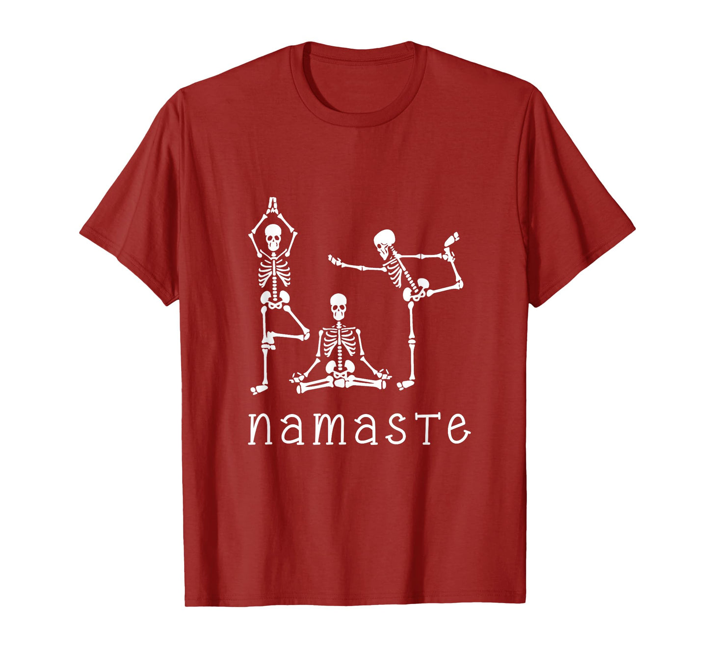 Namaste Skeletons Yoga Lover Gift for Yogi Workout Women T-Shirt