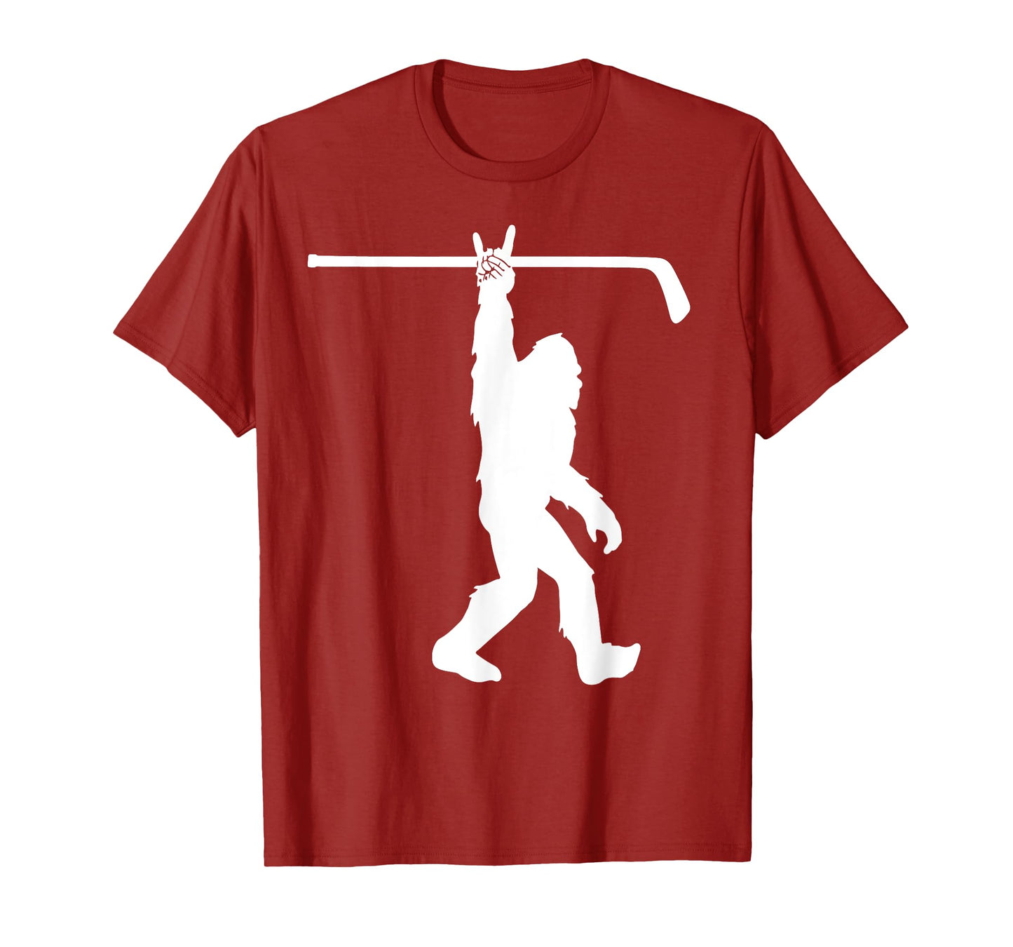 Boys Bigfoot Hockey Funny Sasquatch Rock An Roll Youth Men T-Shirt