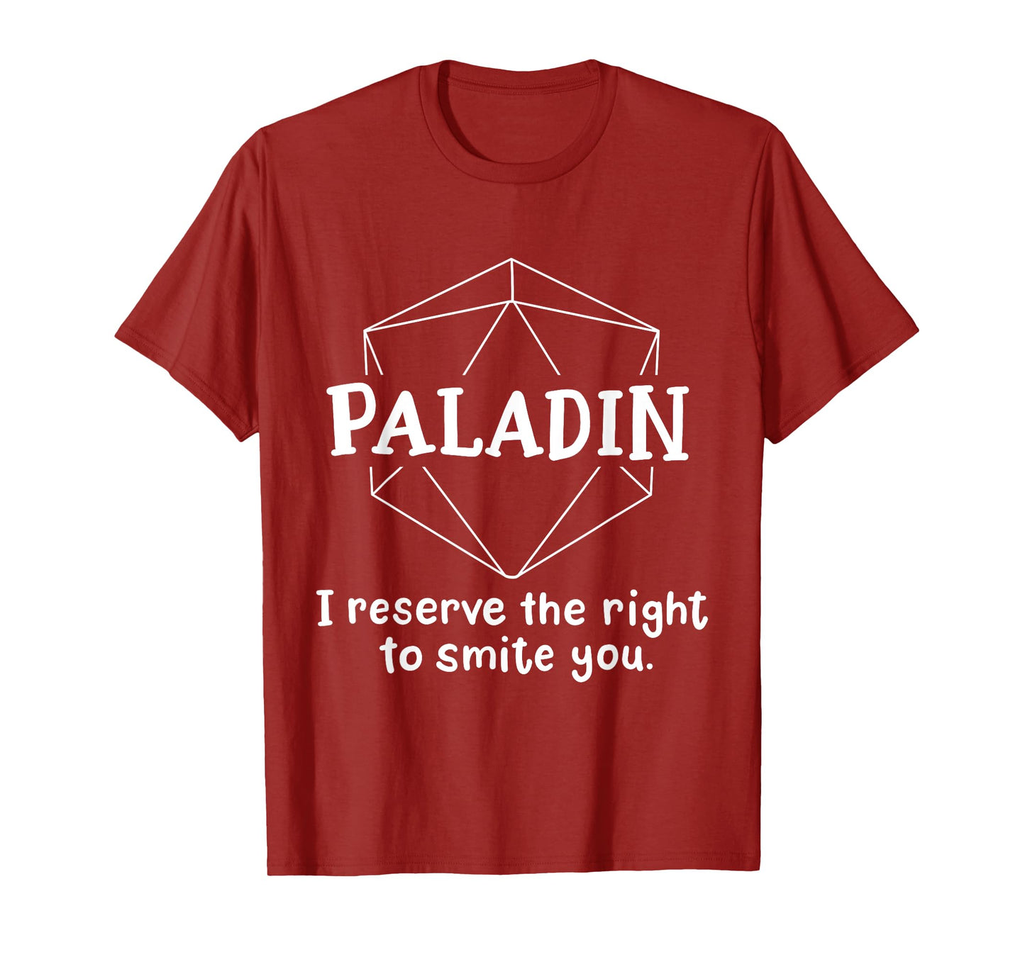 Paladin Funny Character Joke Roleplaying Games RPG Gamer T-Shirt