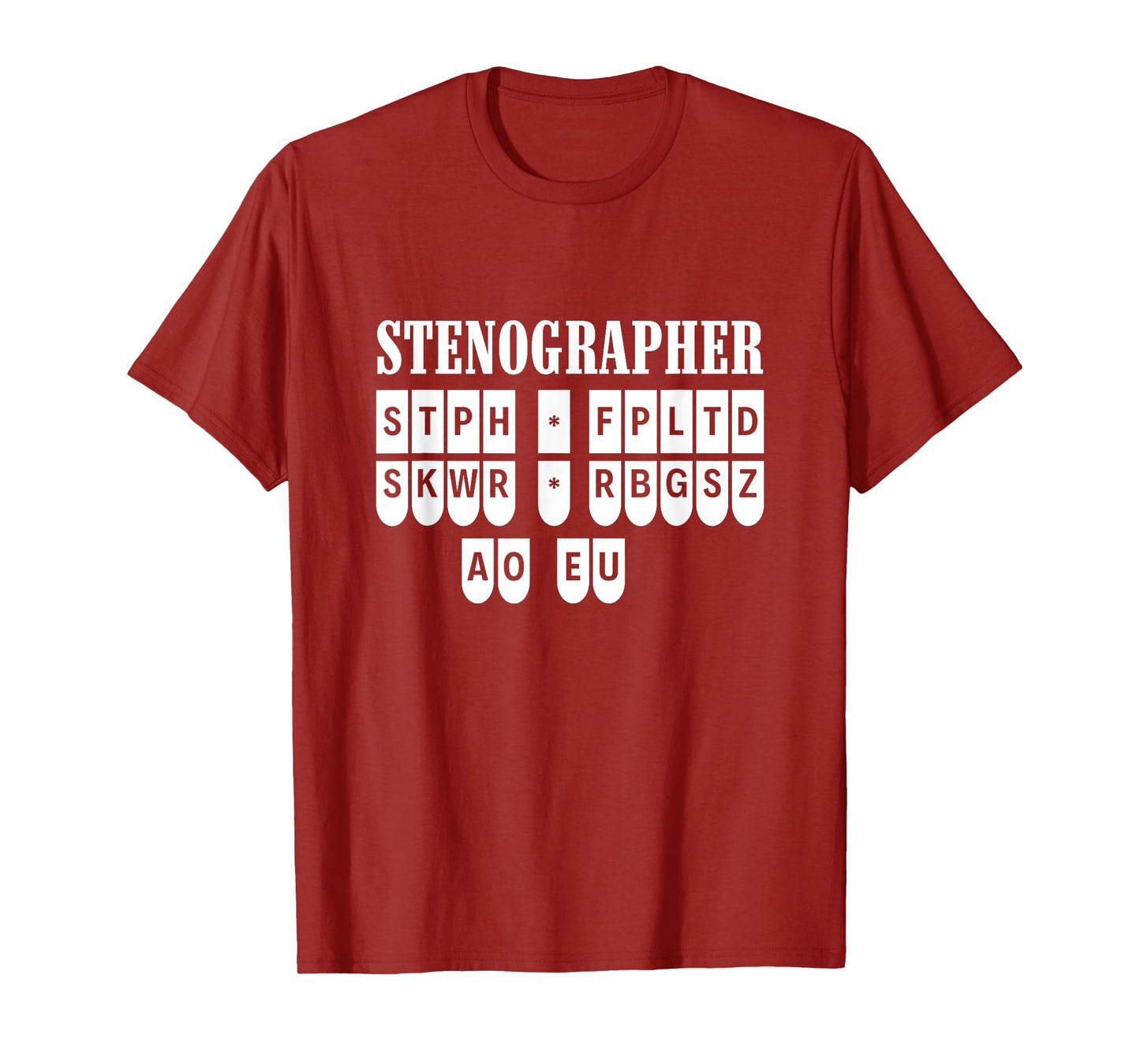 Court Reporter Stenographer Steno Apparel Unisex-Adults Stenographer T-Shirt Black X-Small Modern Round Collar Short Sleeve Cotton Blend T-Shirt